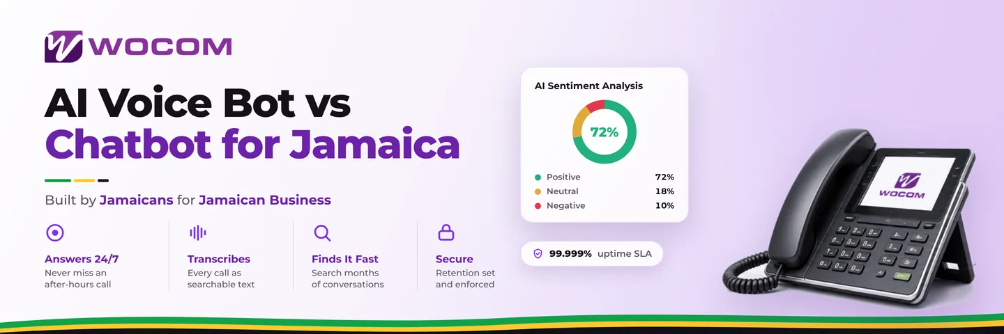 AI Voice Bot vs Chatbot for Jamaica Businesses: Which Automation Should You Deploy First