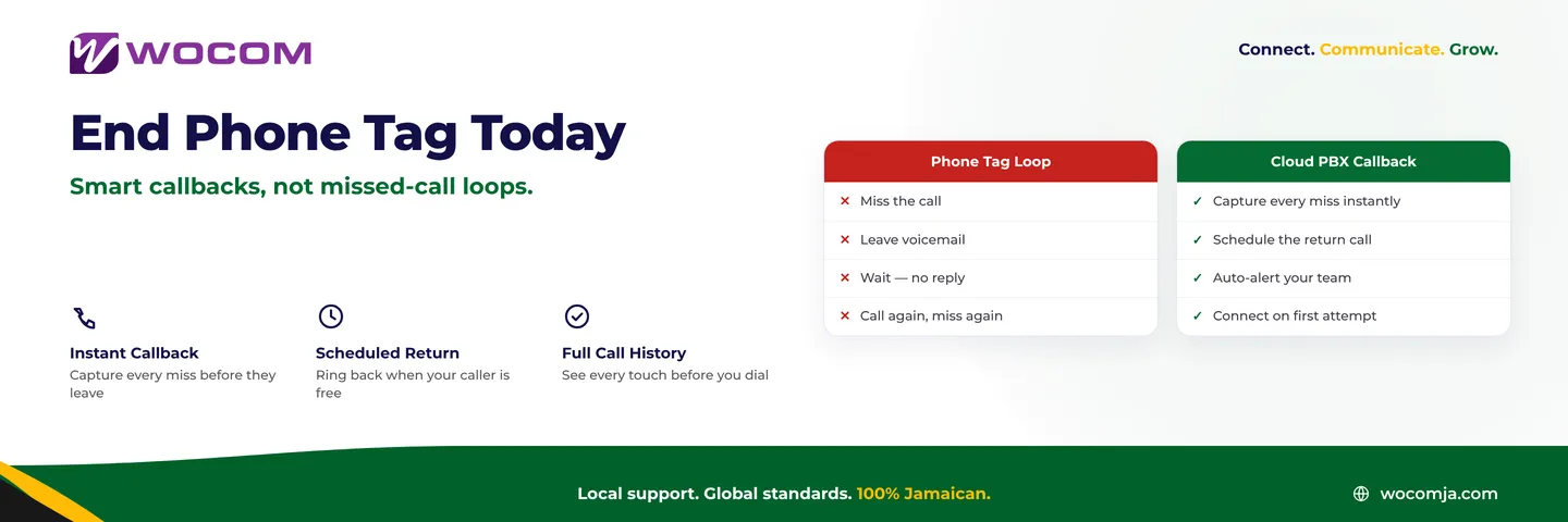 Phone Tag Jamaica: How Cloud PBX Ends the Missed-Call Loop for Good
