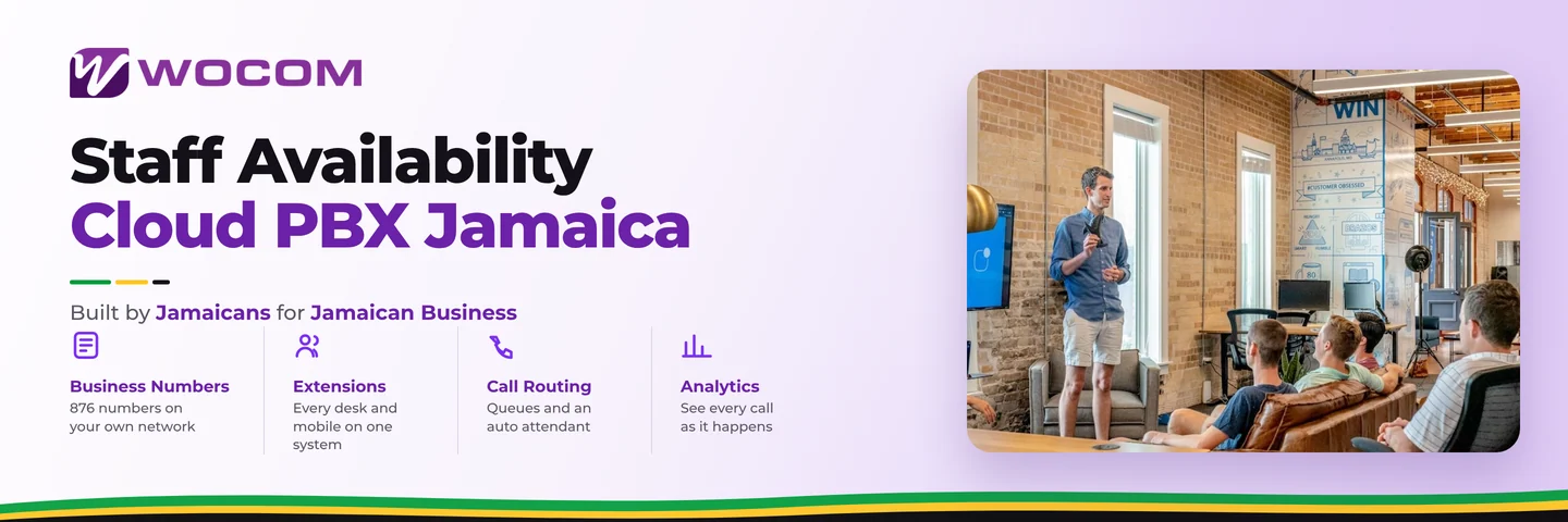 Staff Availability Cloud PBX Jamaica: See Who's Free Before You Transfer a Call