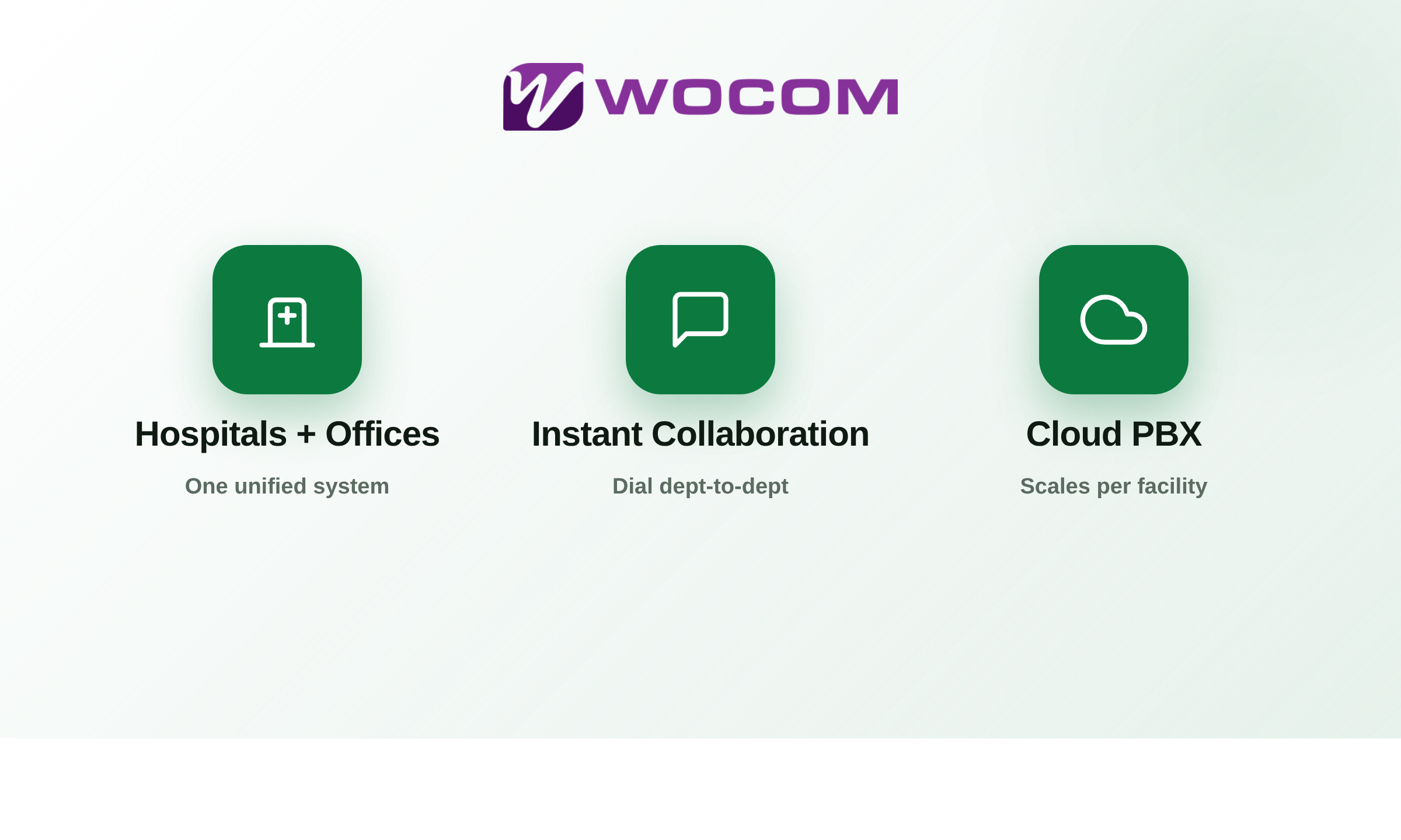 SRHA WOCOM Cloud PBX across hospitals and offices