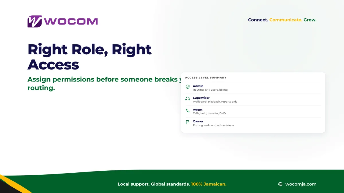 Cloud PBX User Roles Jamaica: Set the Right Permissions Before the Wrong Person Changes Your Settings