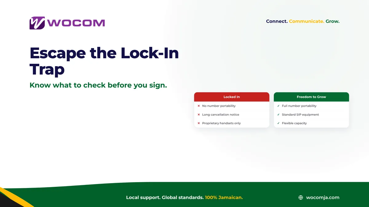 Business Phone Vendor Lock-In Jamaica: The Contract Clauses That Trap You